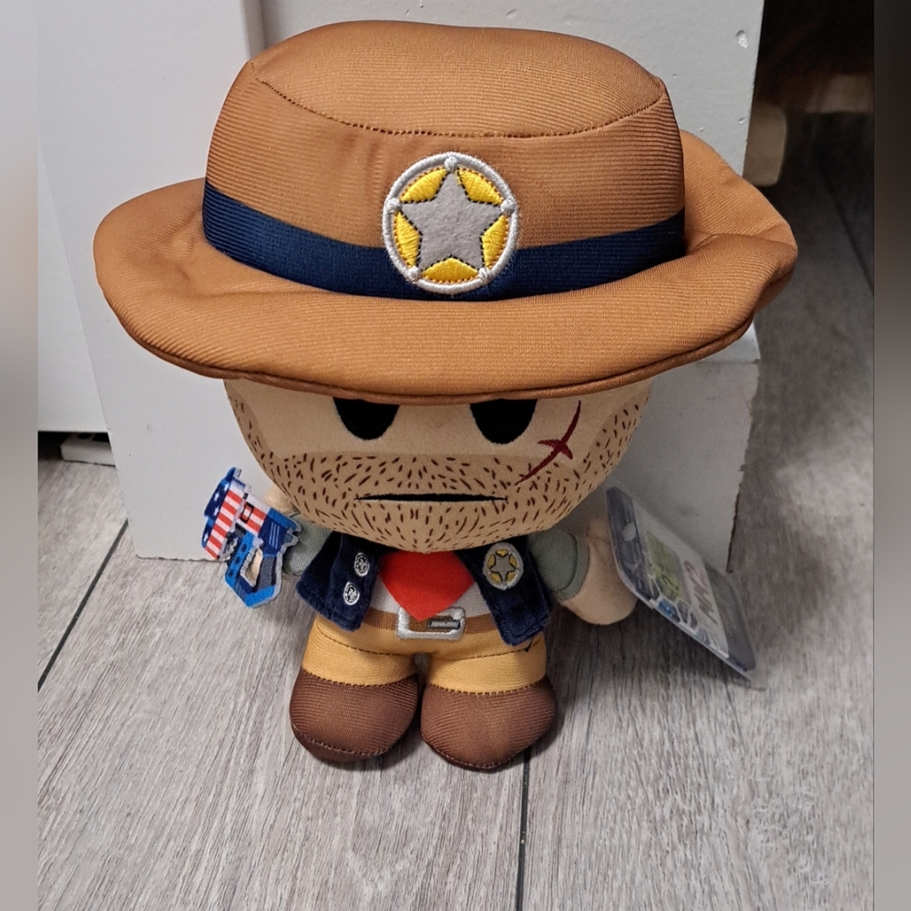 Brand New Devseries MM2 Sheriff 8inch Collector Plush Toy with Brown Hat